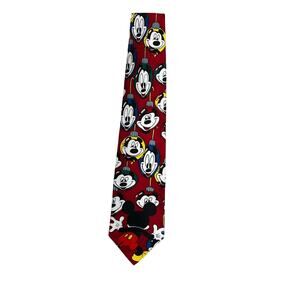 Disney Mickey Mouse Christmas Tie‎ Red Holiday Ornaments Mickey Unlimited
